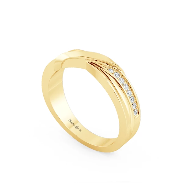 Modern Wedding Band Set NCC2040 4